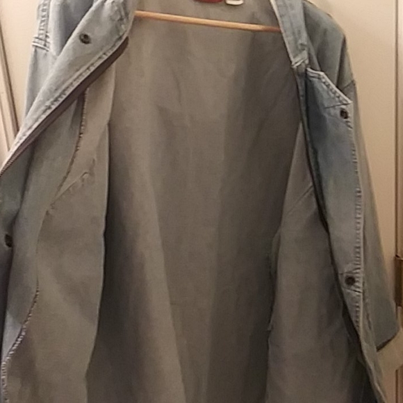 90's y2k Vintage Soft puffy Denim Jacket - Picture 7 of 8